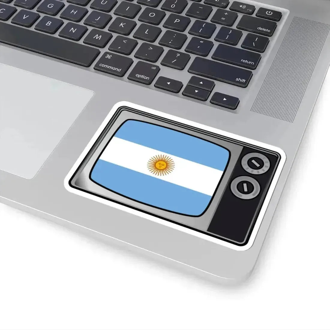 Argentina flag tv (Argentina) STICKER Vinyl Kiss-Cut Decal - The Sticker Space