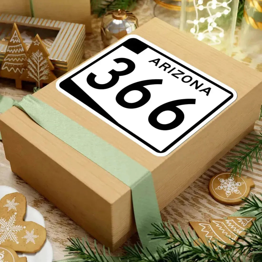 Arizona 366 (Arizona) (Road Sign) STICKER Vinyl Kiss-Cut Decal - The Sticker Space