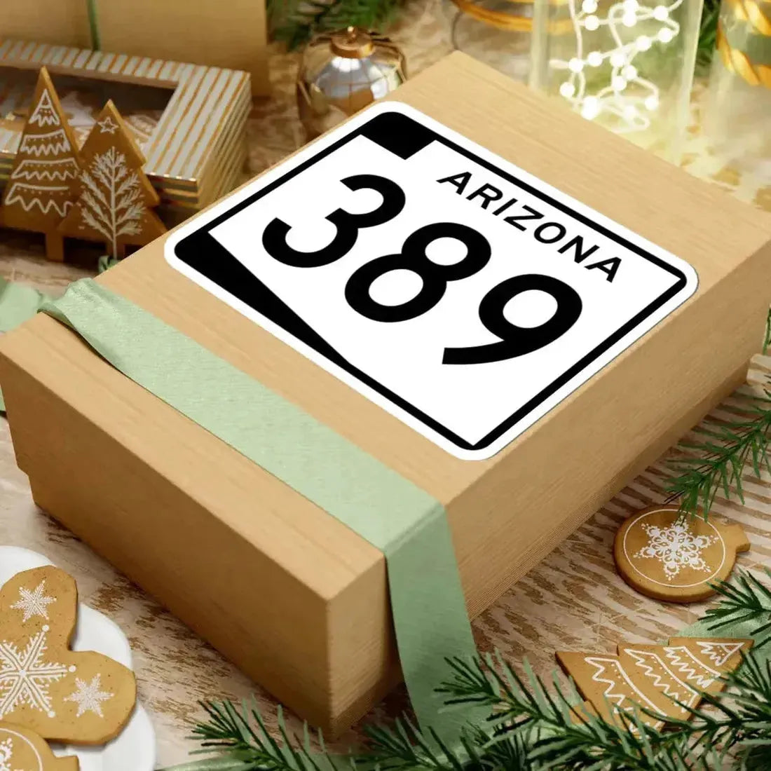 Arizona 389 (Arizona) (Road Sign) STICKER Vinyl Kiss-Cut Decal - The Sticker Space