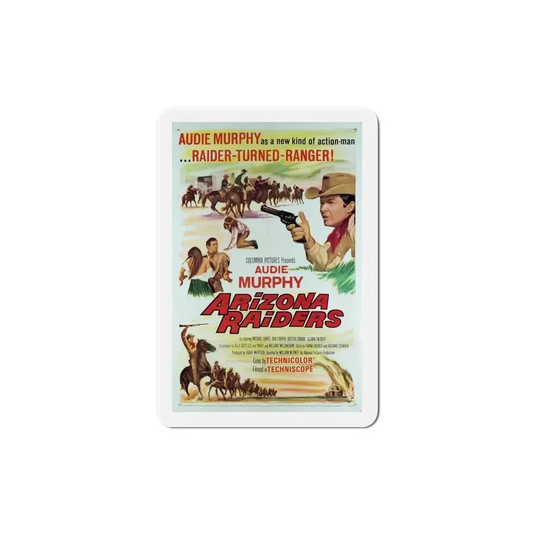 Arizona Raiders 1965 Movie Poster Refrigerator Magnet - The Sticker Space