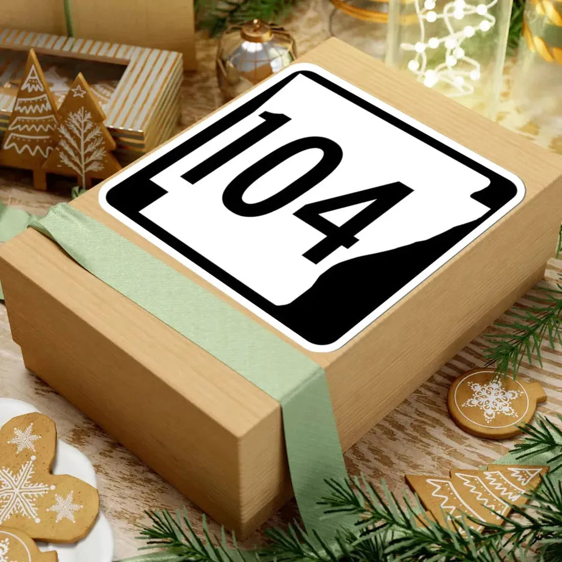 Arkansas 104 1970 (Arkansas) (Road Sign) STICKER Vinyl Kiss-Cut Decal - The Sticker Space