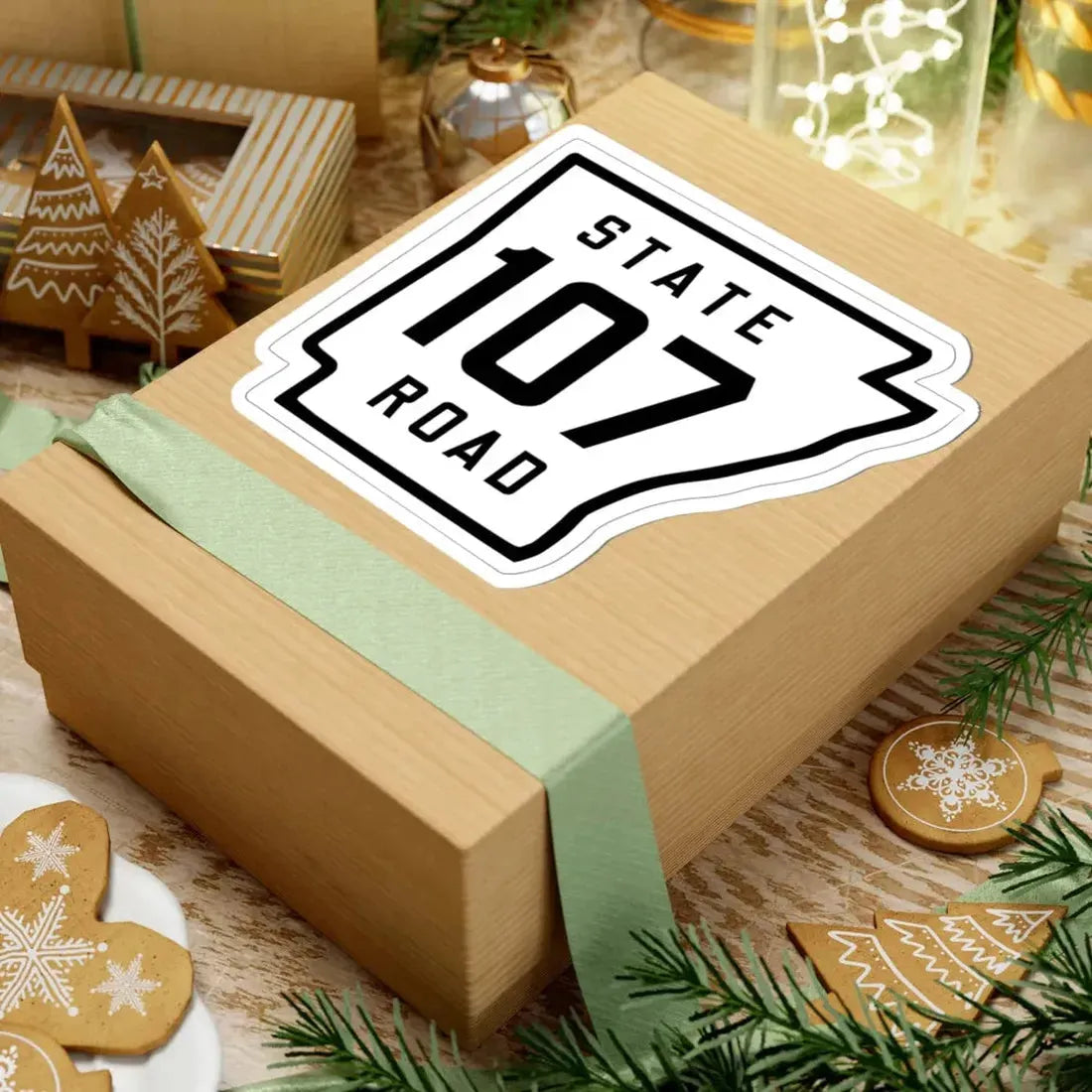 Arkansas 107 1926 (Arkansas) (Road Sign) STICKER Vinyl Kiss-Cut Decal - The Sticker Space