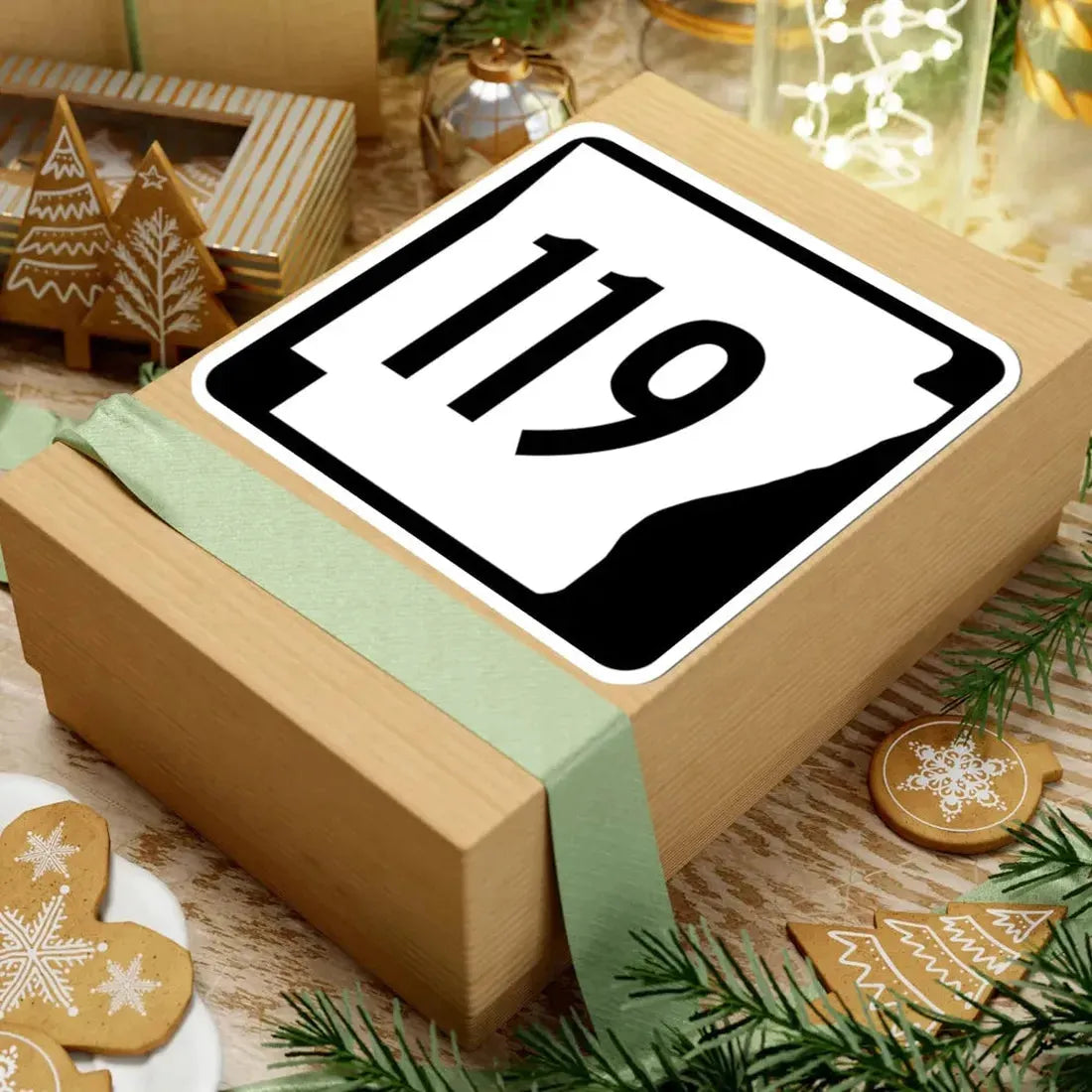 Arkansas 119 1970 (Arkansas) (Road Sign) STICKER Vinyl Kiss-Cut Decal - The Sticker Space