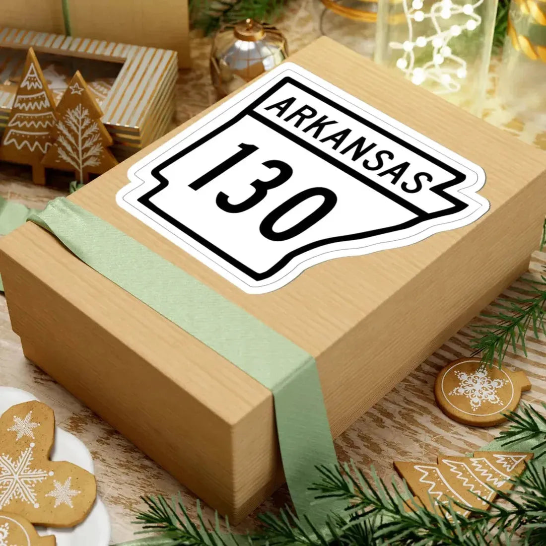 Arkansas 130 1948 (Arkansas) (Road Sign) STICKER Vinyl Kiss-Cut Decal - The Sticker Space