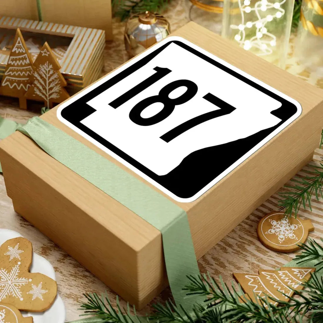 Arkansas 187 1970 (Arkansas) (Road Sign) STICKER Vinyl Kiss-Cut Decal - The Sticker Space