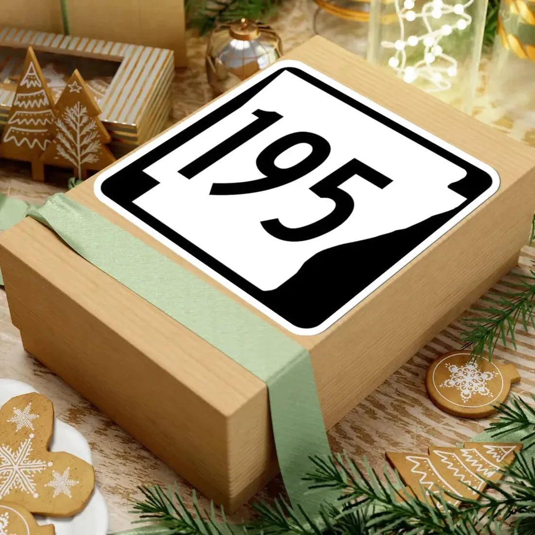 Arkansas 195 1970 (Arkansas) (Road Sign) STICKER Vinyl Kiss-Cut Decal - The Sticker Space