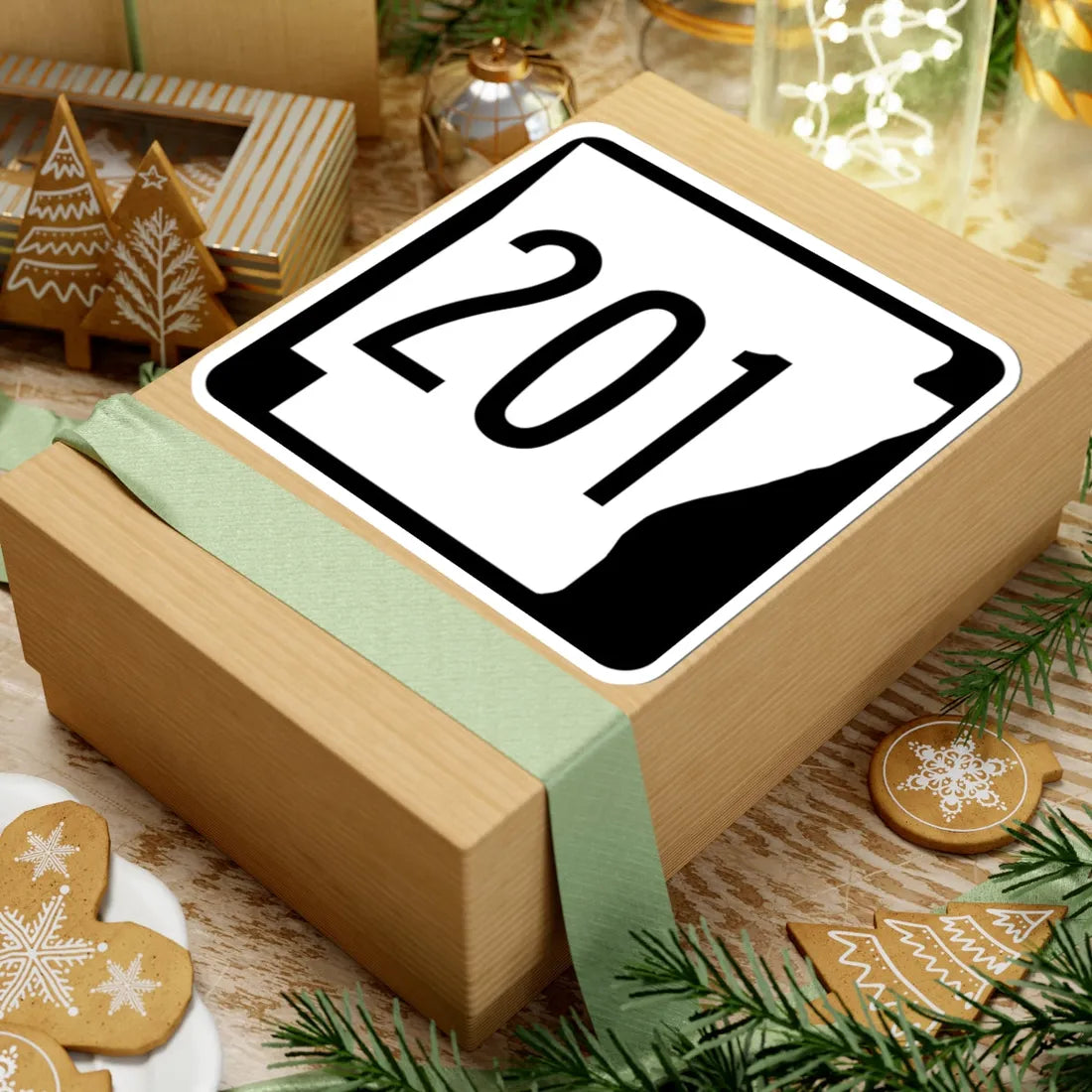 Arkansas 201 1970 (Arkansas) (Road Sign) STICKER Vinyl Kiss-Cut Decal - The Sticker Space