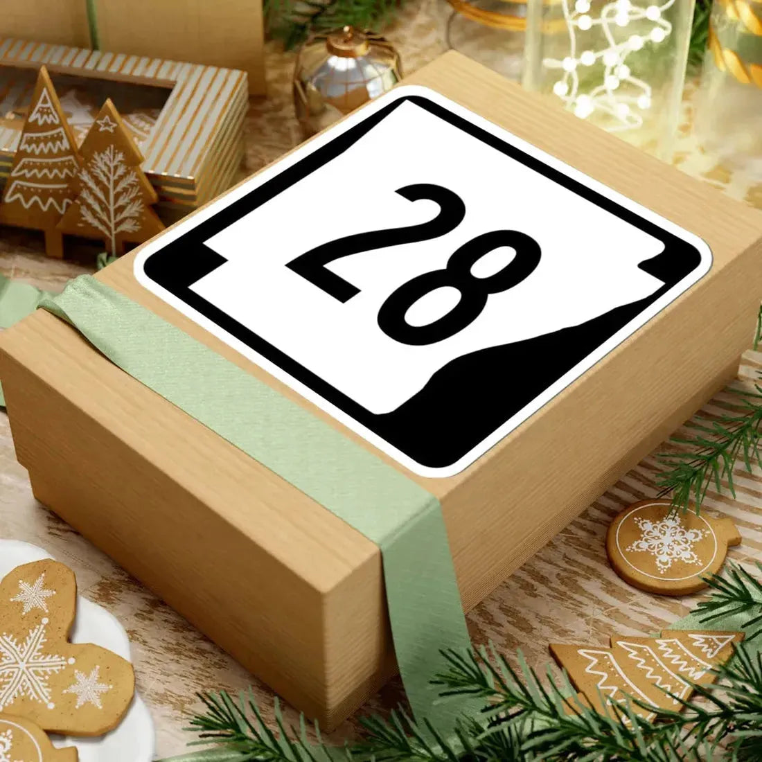 Arkansas 28 (Arkansas) (Road Sign) STICKER Vinyl Kiss-Cut Decal - The Sticker Space