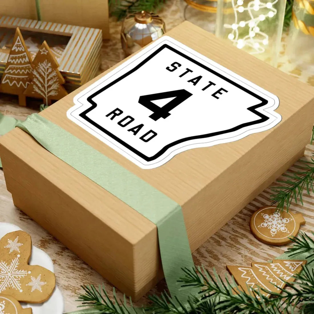 Arkansas 4 1926 (Arkansas) (Road Sign) STICKER Vinyl Kiss-Cut Decal - The Sticker Space