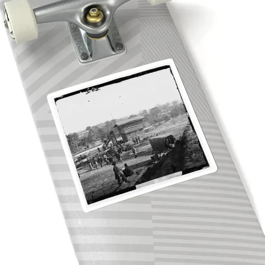 Arlington Heights, Va. Blockhouse Near Aqueduct Bridge (U.S. Civil War) STICKER Vinyl Kiss-Cut Decal - The Sticker Space