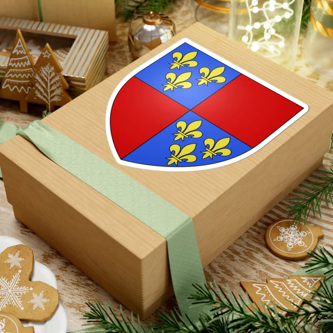 Armoiries Albret moderne (France) (Coat of Arms) STICKER Vinyl Kiss-Cut Decal - The Sticker Space