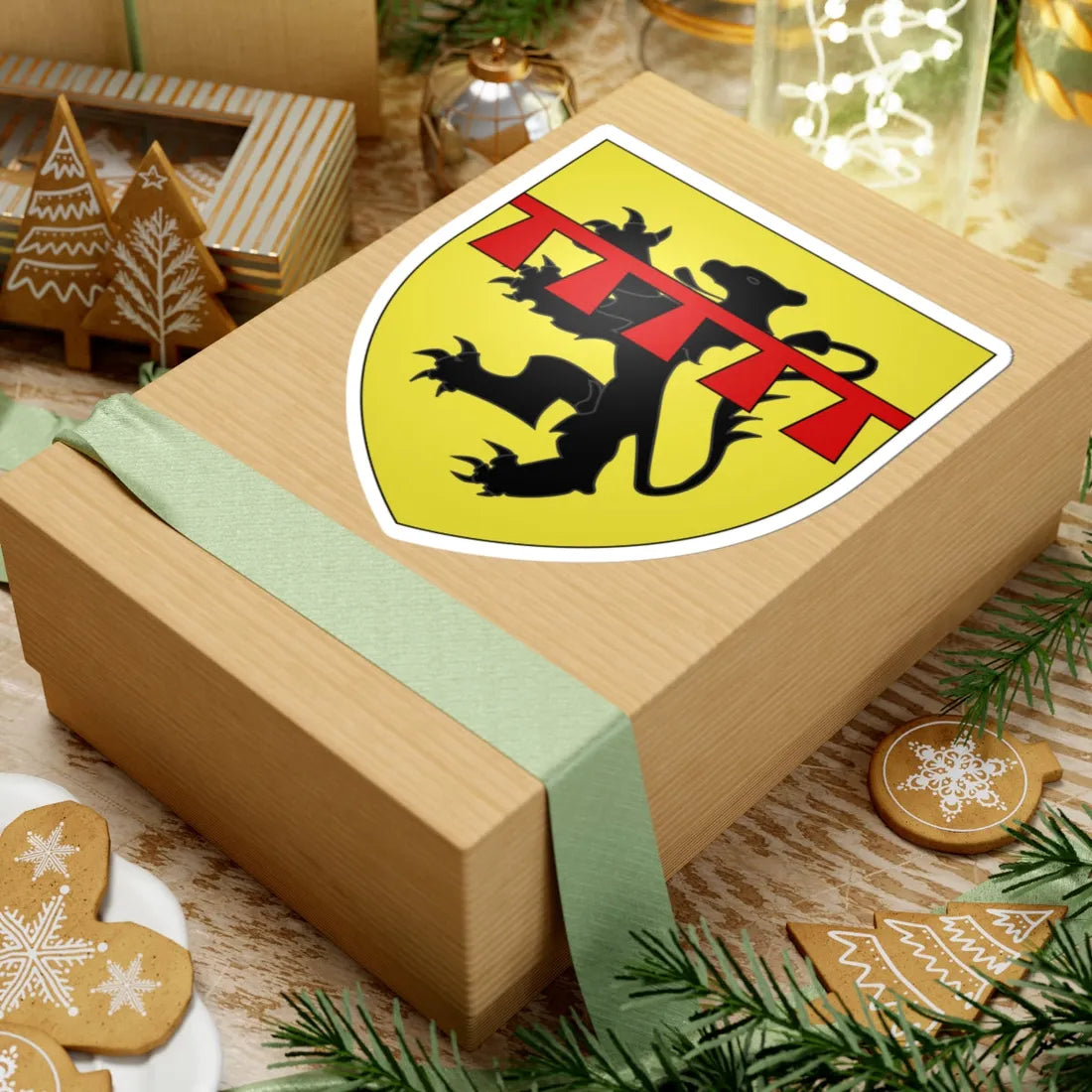 Armoiries de Blankenheim (Luxembourg) (Coat of Arms) STICKER Vinyl Kiss-Cut Decal - The Sticker Space