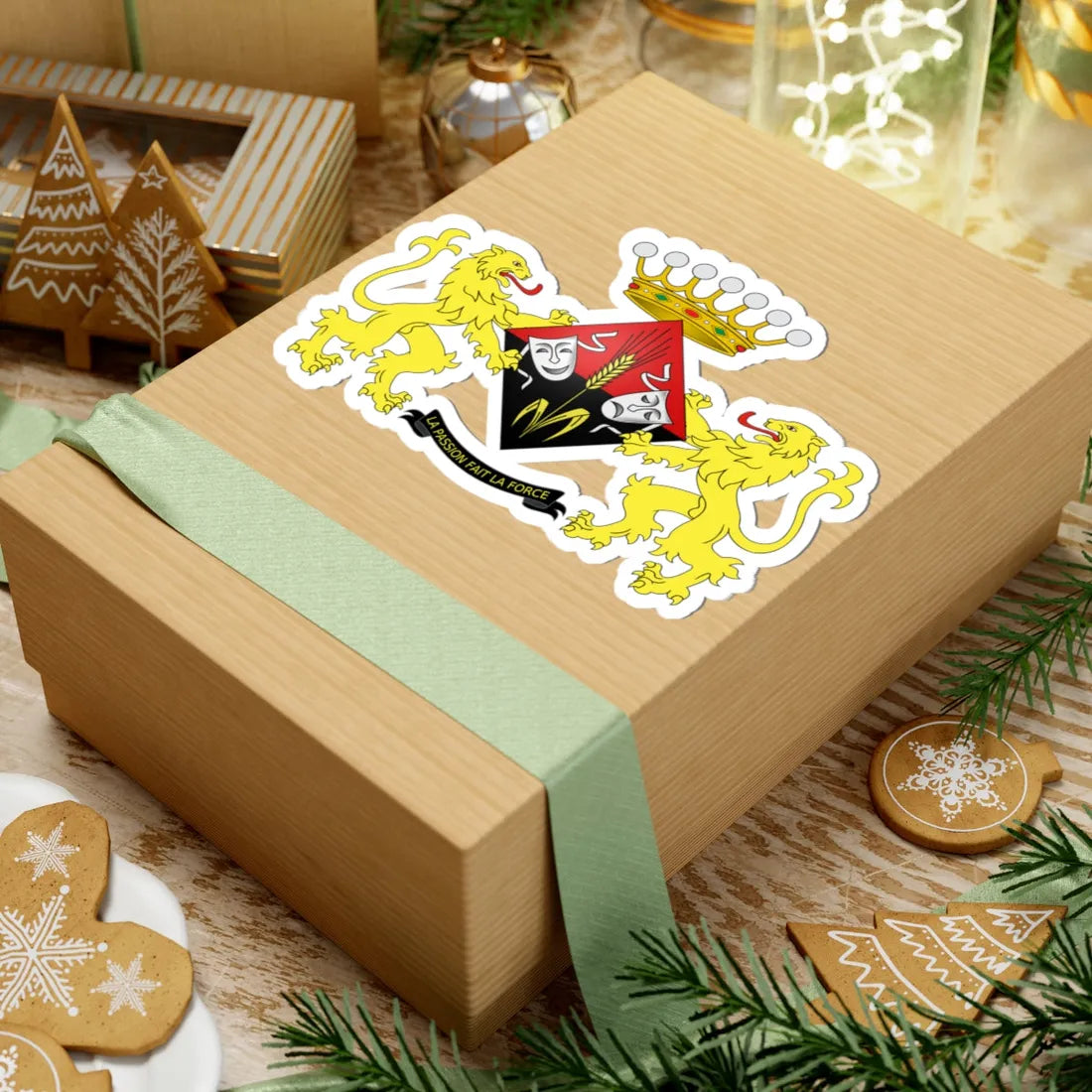 Armoiries de la baronne Léonie Cooreman (Belgium) (Coat of Arms) STICKER Vinyl Kiss-Cut Decal - The Sticker Space