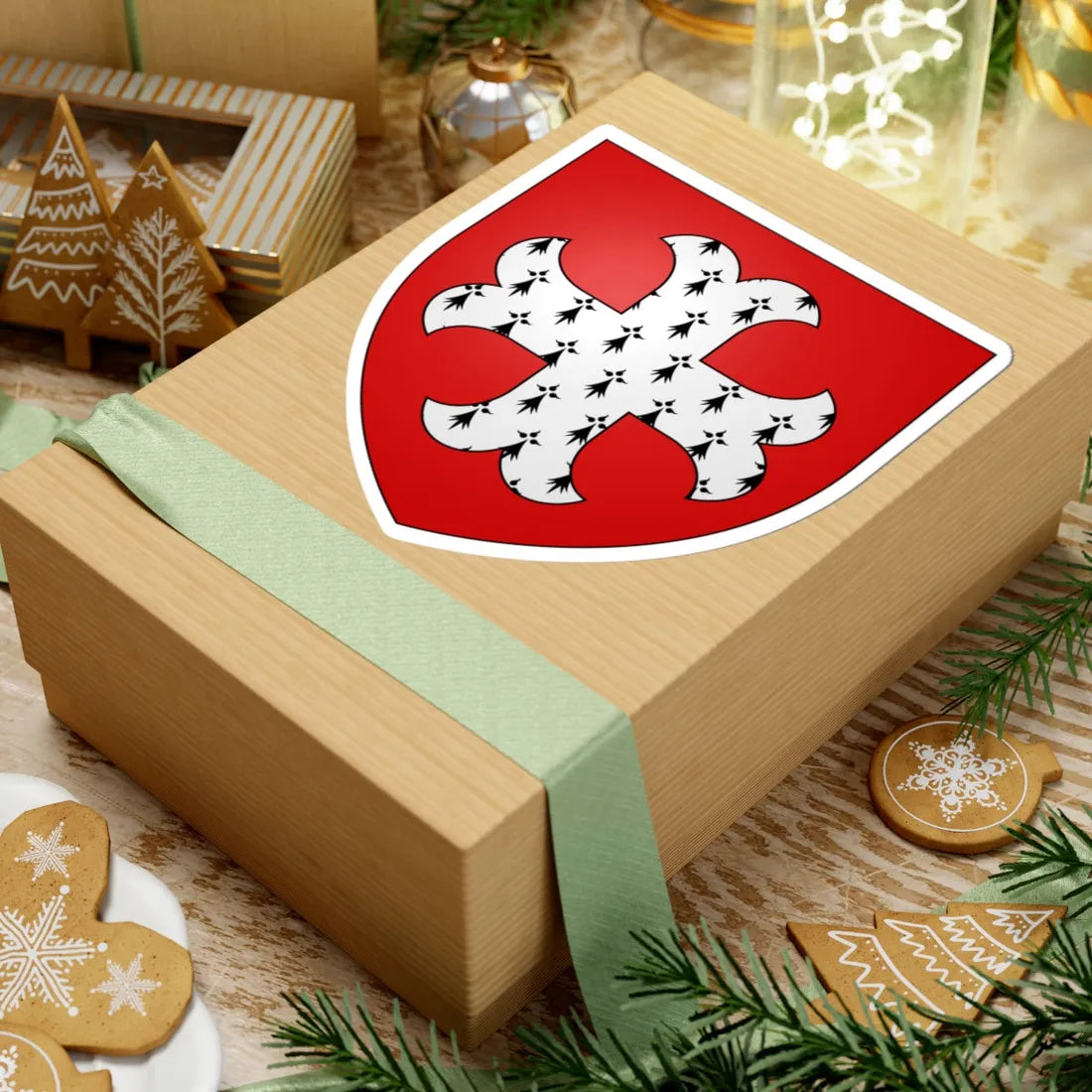 Armoiries de Larochette 4 (Luxembourg) (Coat of Arms) STICKER Vinyl Kiss-Cut Decal - The Sticker Space