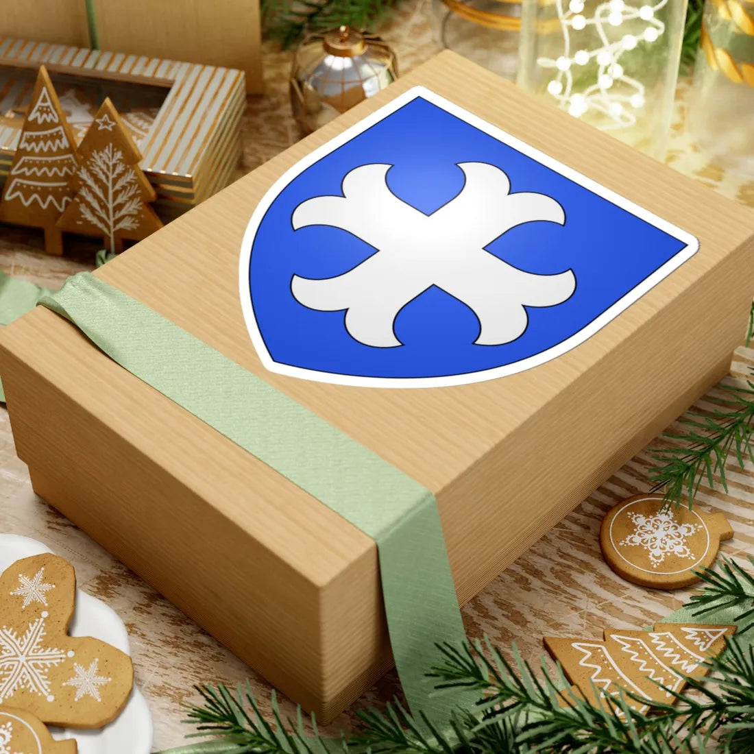 Armoiries de Lellich 1 (Luxembourg) (Coat of Arms) STICKER Vinyl Kiss-Cut Decal - The Sticker Space