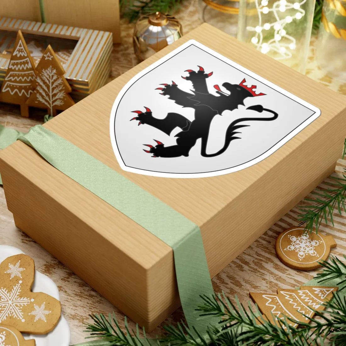 Armoiries de Sanem 2 (Luxembourg) (Coat of Arms) STICKER Vinyl Kiss-Cut Decal - The Sticker Space