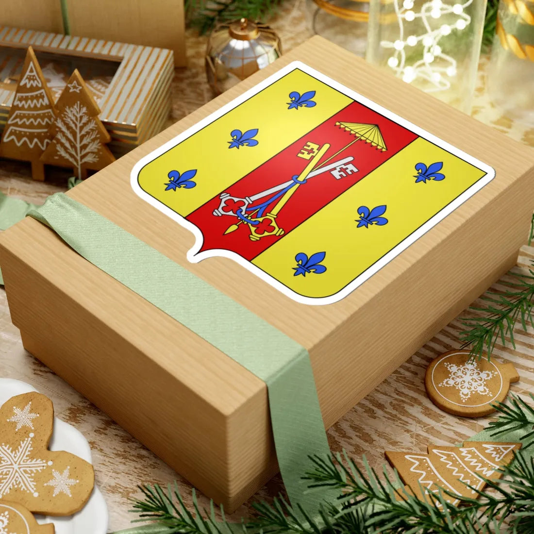 Armoiries Farnèse-Parme (Italy) (Coat of Arms) STICKER Vinyl Kiss-Cut Decal - The Sticker Space