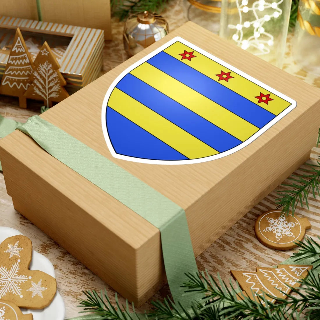 Armoiries Guillaume de Berwart (Luxembourg) (Coat of Arms) STICKER Vinyl Kiss-Cut Decal - The Sticker Space