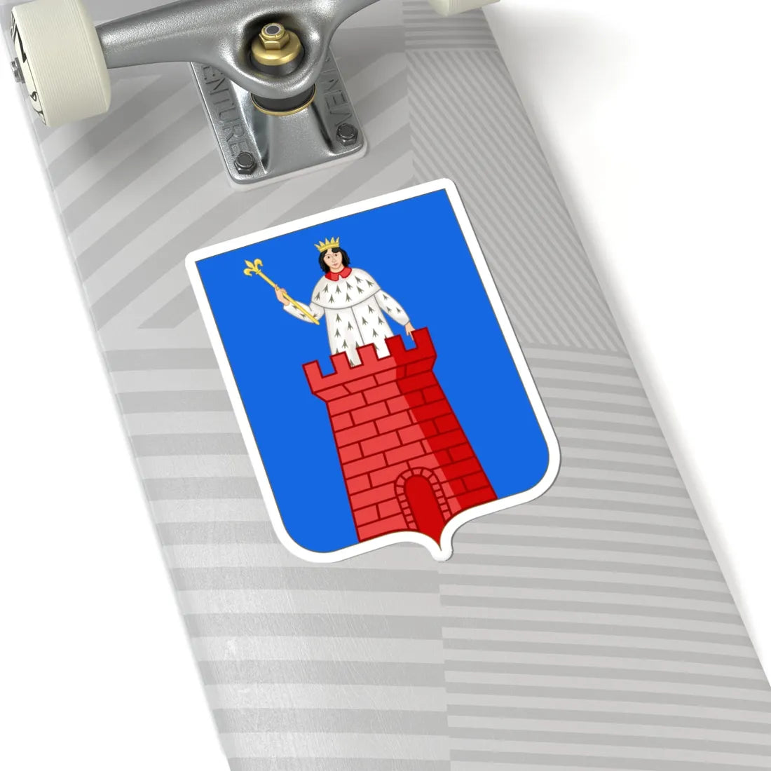 Arms of Alassio (Italy) (Coat of Arms) STICKER Vinyl Kiss-Cut Decal - The Sticker Space