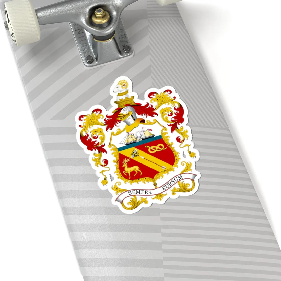 Arms of Barrow in Furness (England) (Coat of Arms) STICKER Vinyl Kiss-Cut Decal - The Sticker Space