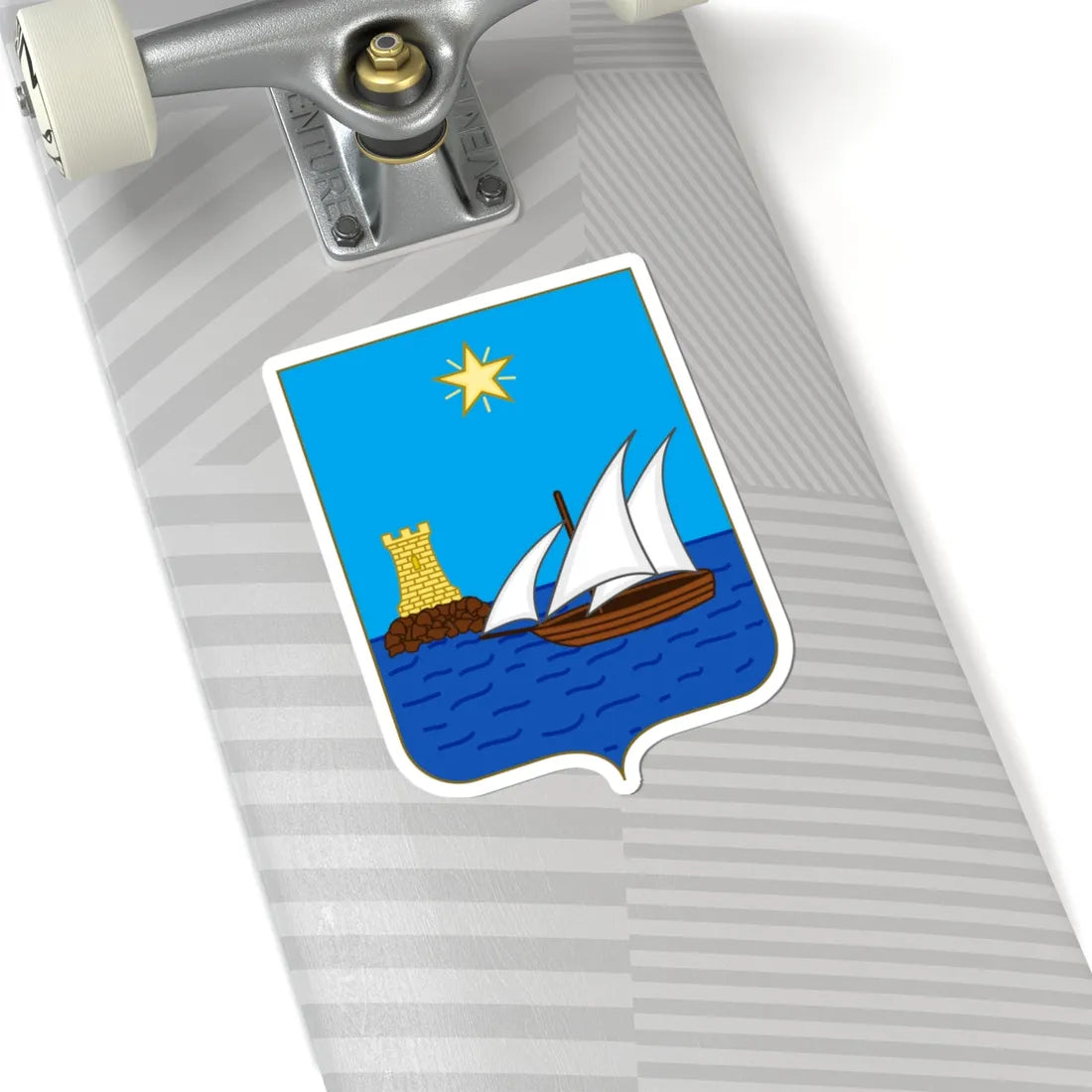 Arms of Camogli (Italy) (Coat of Arms) STICKER Vinyl Kiss-Cut Decal - The Sticker Space