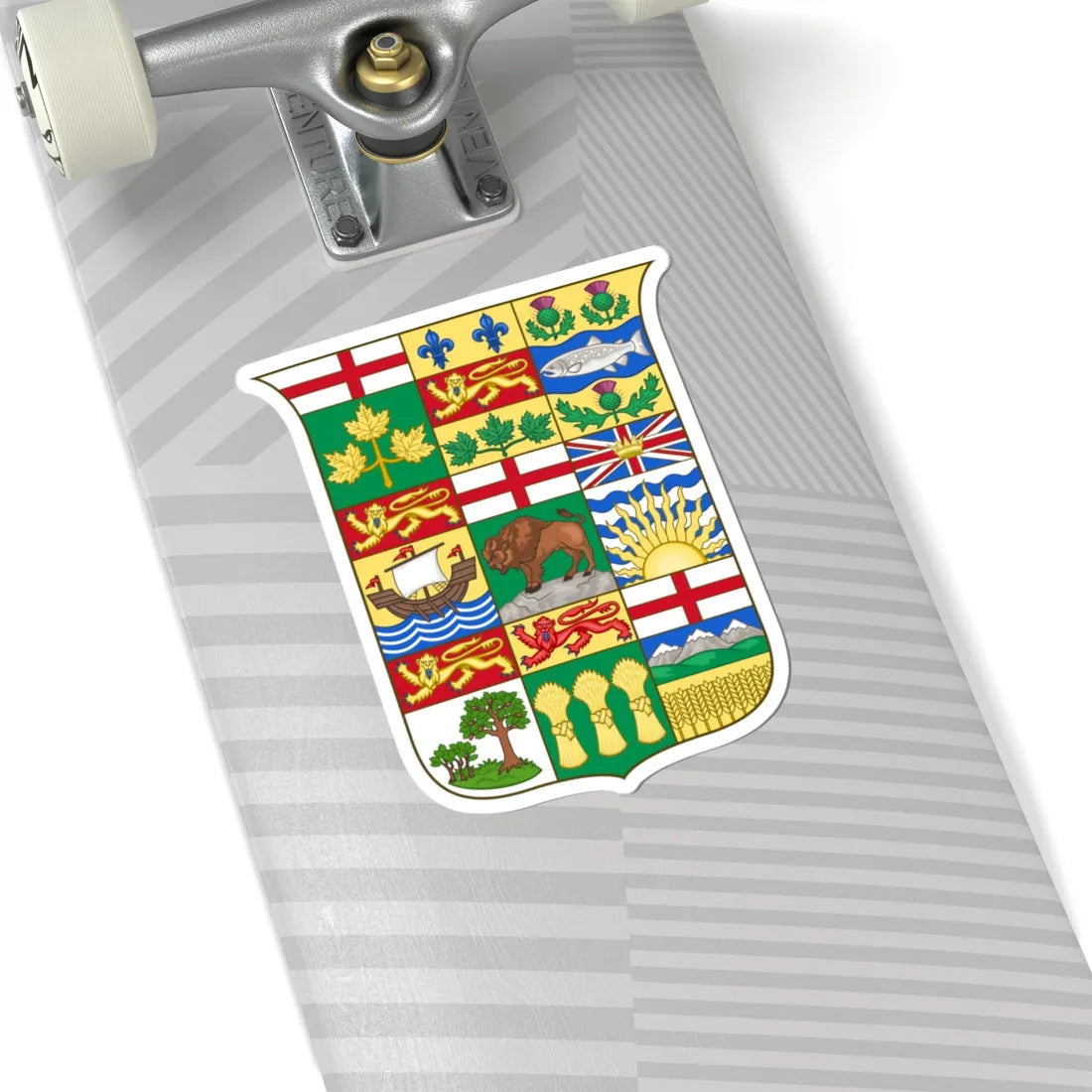 Arms of Canada 1907 (Canada) (Coat of Arms) STICKER Vinyl Kiss-Cut Decal - The Sticker Space