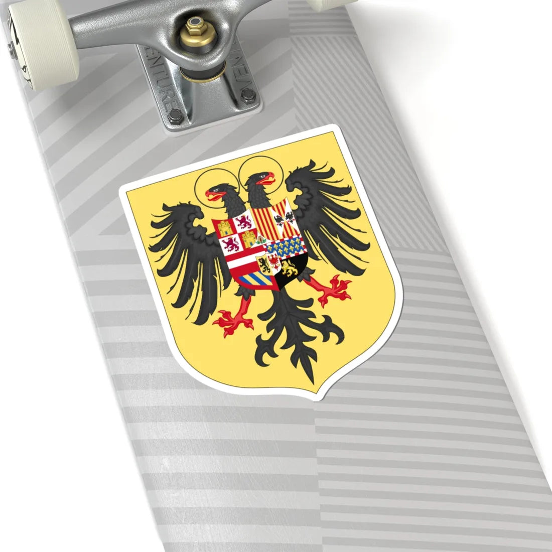 Arms of Charles I of Spain Charles V as Holy Roman Emperor-Or shield variant 1530-1556 (Spain) (Coat of Arms) STICKER Vinyl Kiss-Cut Decal - The Sticker Space