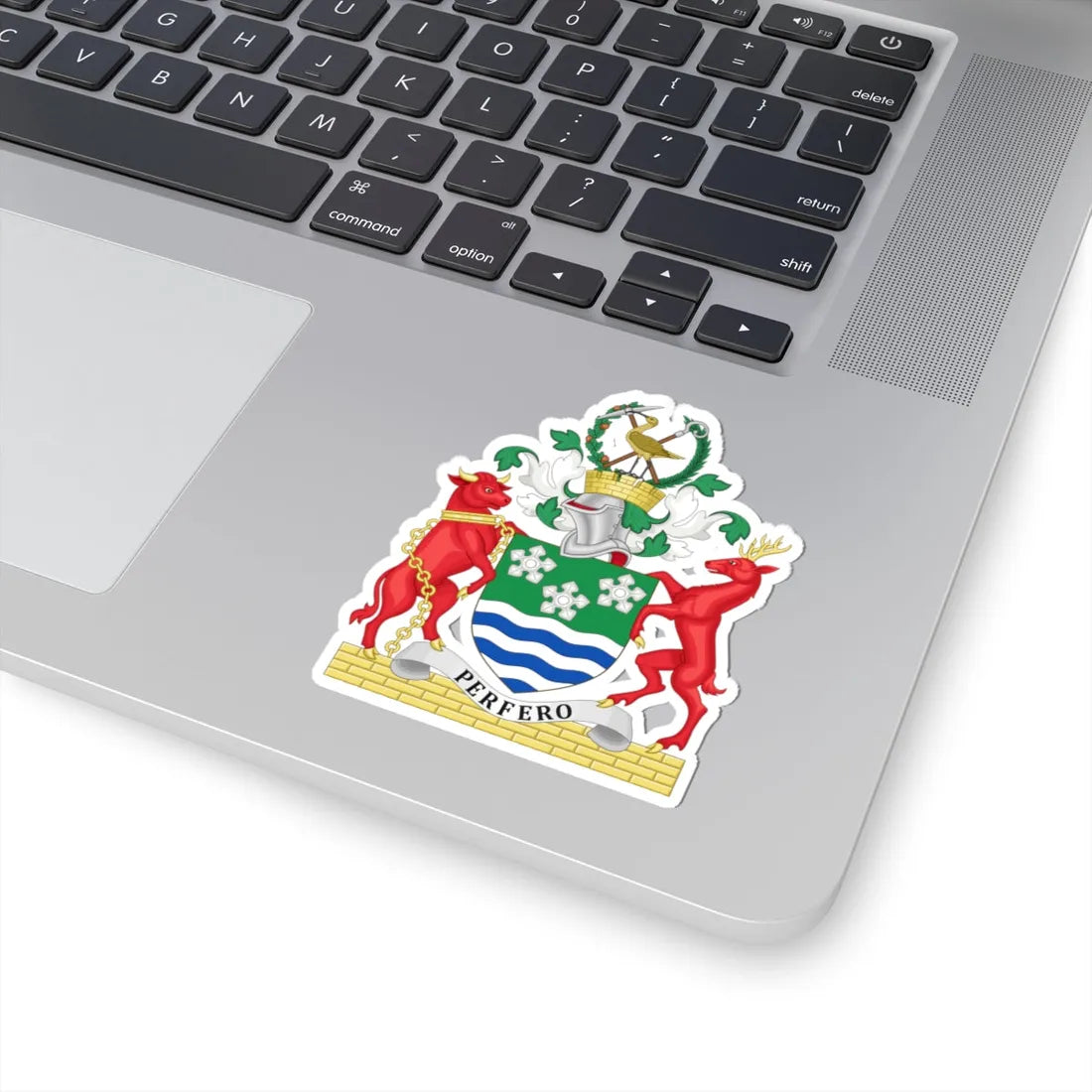 Arms of Cumberland County Council (England) (Coat of Arms) STICKER Vinyl Kiss-Cut Decal - The Sticker Space