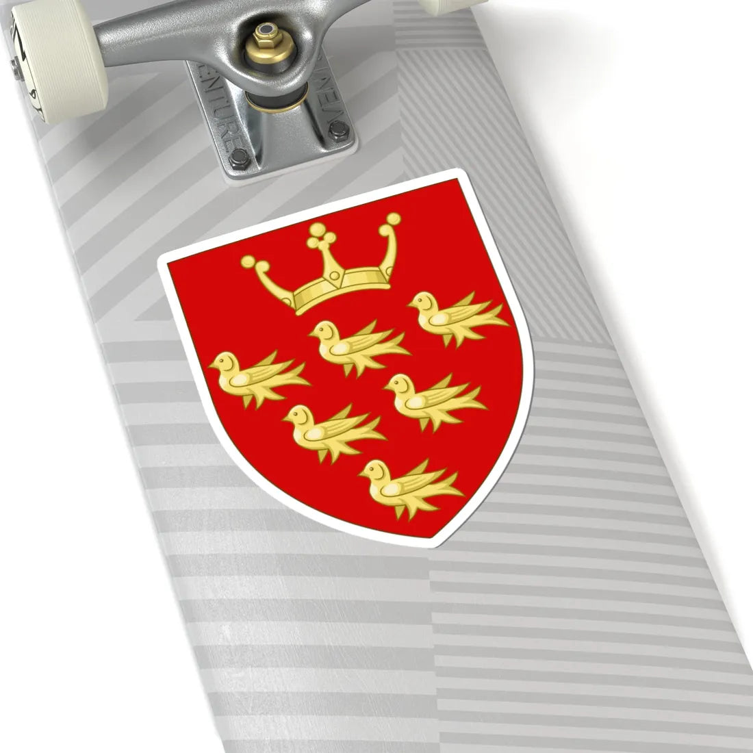 Arms of East Sussex County Council 1937-1974 (England) (Coat of Arms) STICKER Vinyl Kiss-Cut Decal - The Sticker Space