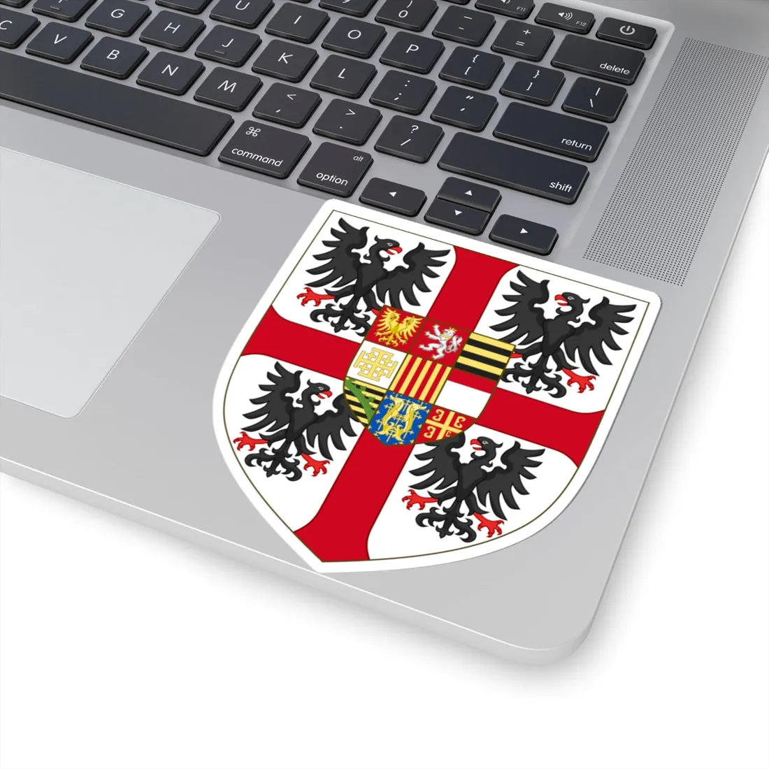 Arms of Francesco III Gonzaga Duke of Mantua (Italy) (Coat of Arms) STICKER Vinyl Kiss-Cut Decal - The Sticker Space