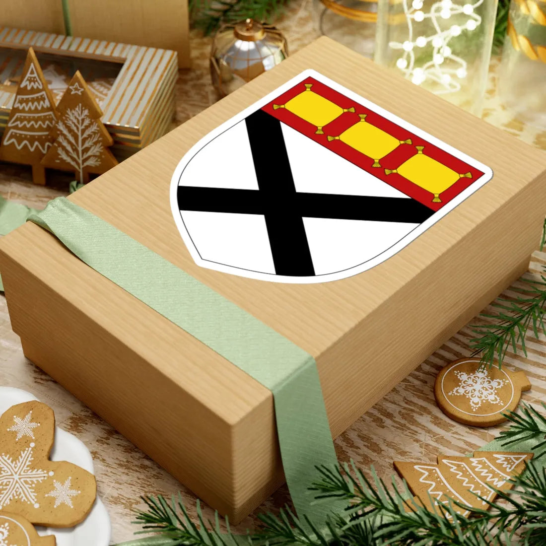 Arms of Johnstone (Scotland) (Coat of Arms) STICKER Vinyl Kiss-Cut Decal - The Sticker Space