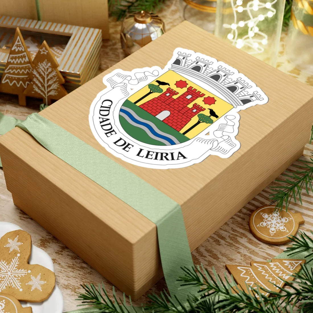 Arms of Leiria (Portugal) (Coat of Arms) STICKER Vinyl Kiss-Cut Decal - The Sticker Space