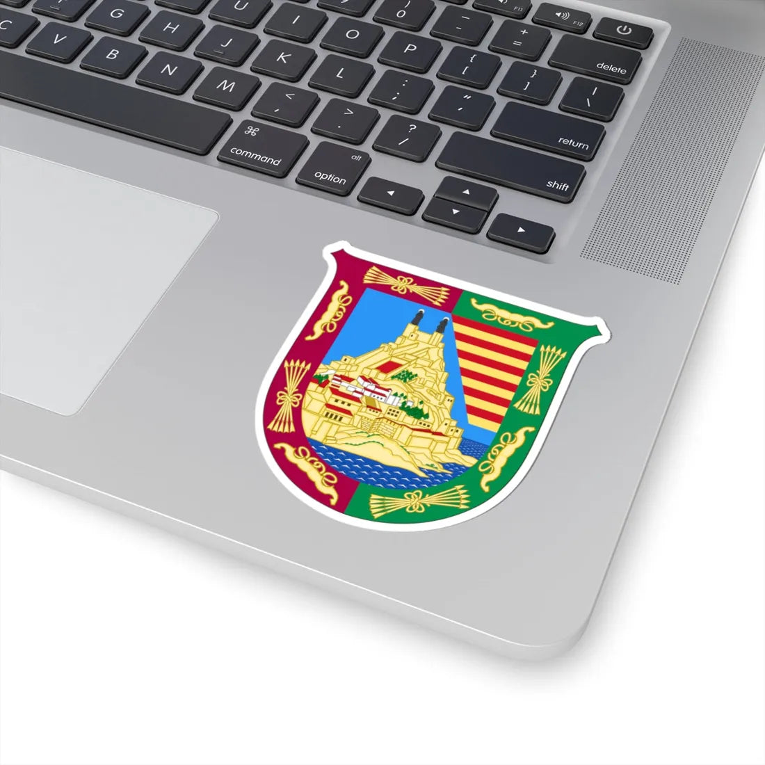 Arms of Málaga Province (Spain) (Coat of Arms) STICKER Vinyl Kiss-Cut Decal - The Sticker Space