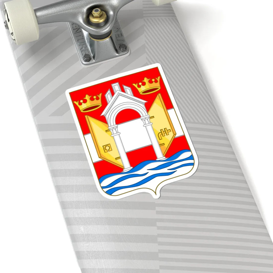 Arms of Pordenone (Italy) (Coat of Arms) STICKER Vinyl Kiss-Cut Decal - The Sticker Space