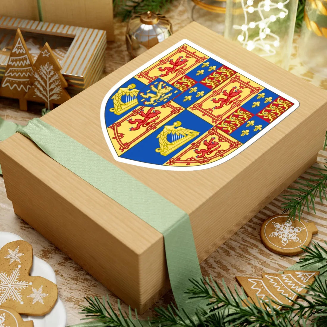 Arms of Scotland 1689-1694 (Scotland) (Coat of Arms) STICKER Vinyl Kiss-Cut Decal - The Sticker Space