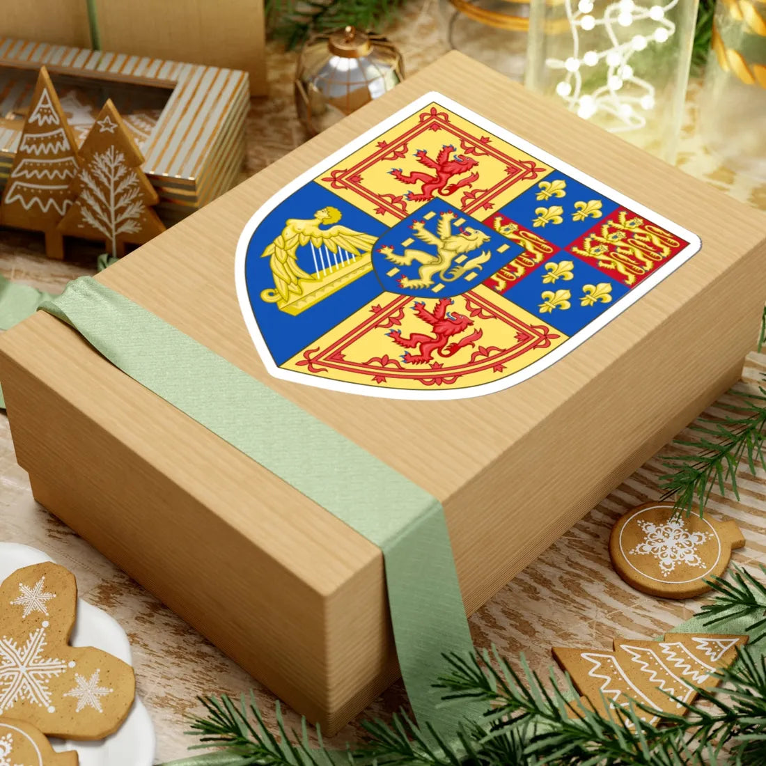 Arms of Scotland 1694-1702 (Scotland) (Coat of Arms) STICKER Vinyl Kiss-Cut Decal - The Sticker Space