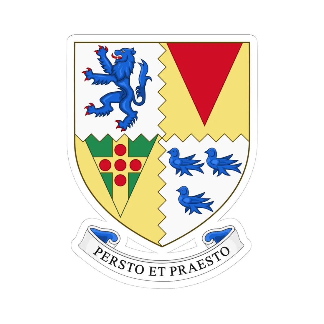 Arms of Stowe School (England) (Coat of Arms) STICKER Vinyl Kiss-Cut Decal - The Sticker Space