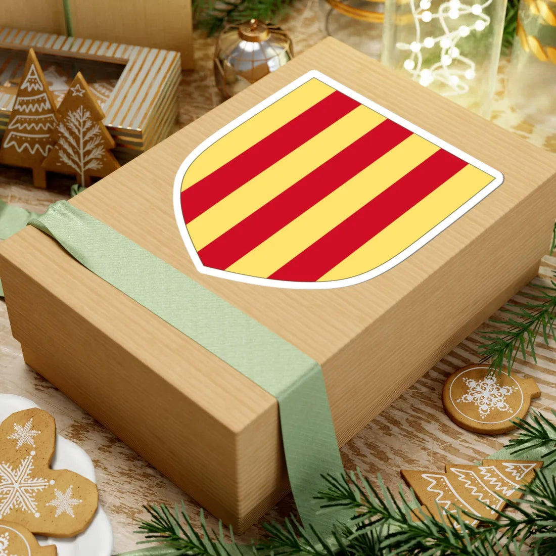 Arms of the Counts of Foix (Spain) (Coat of Arms) STICKER Vinyl Kiss-Cut Decal - The Sticker Space