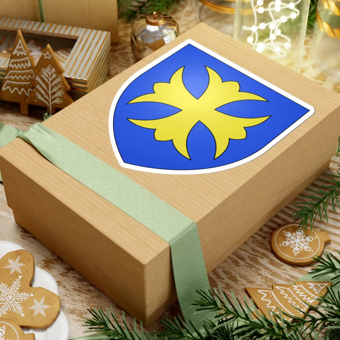 Arms of Ward family (Ireland) (Coat of Arms) STICKER Vinyl Kiss-Cut Decal - The Sticker Space