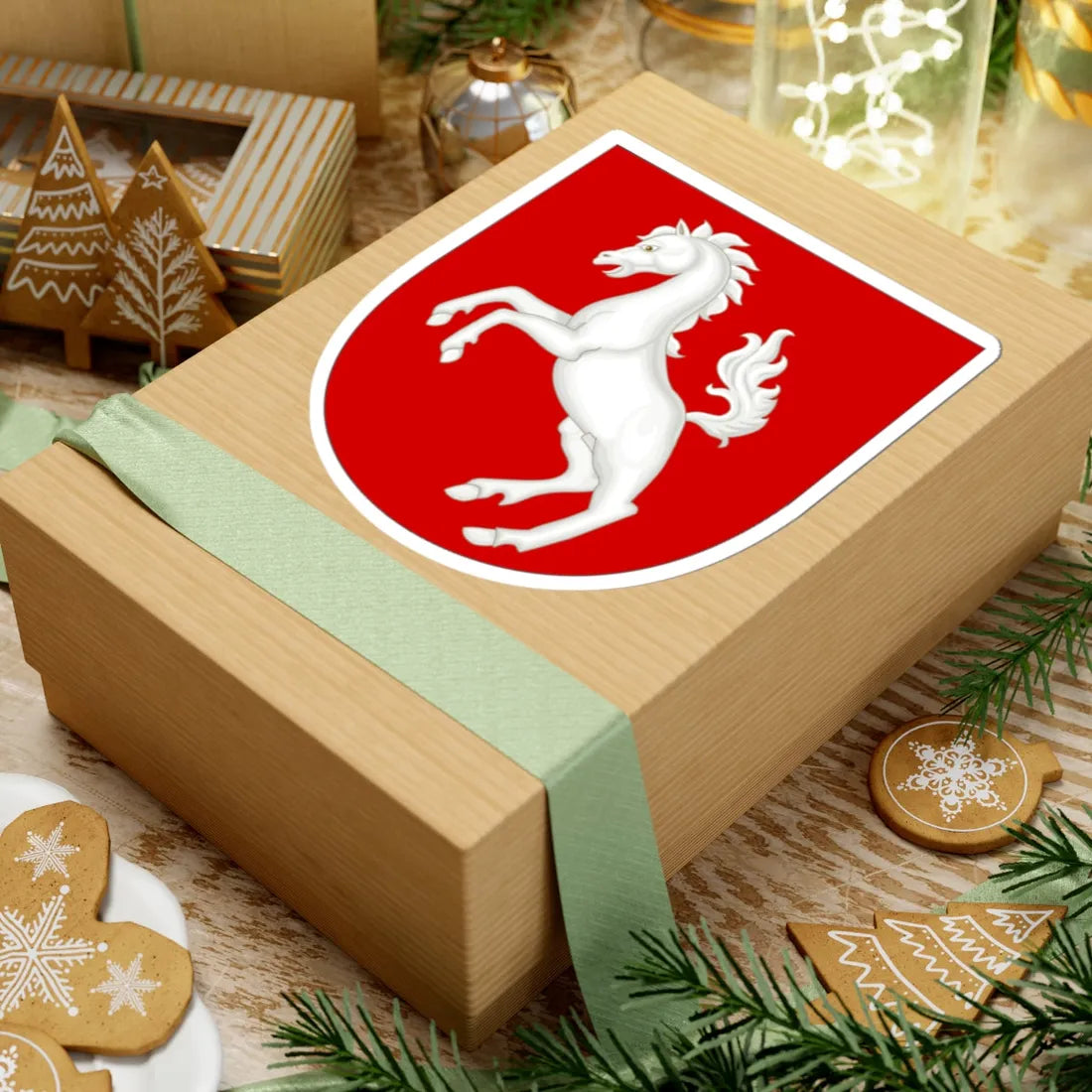 Arms of Westphalia (Denmark) (Coat of Arms) STICKER Vinyl Kiss-Cut Decal - The Sticker Space