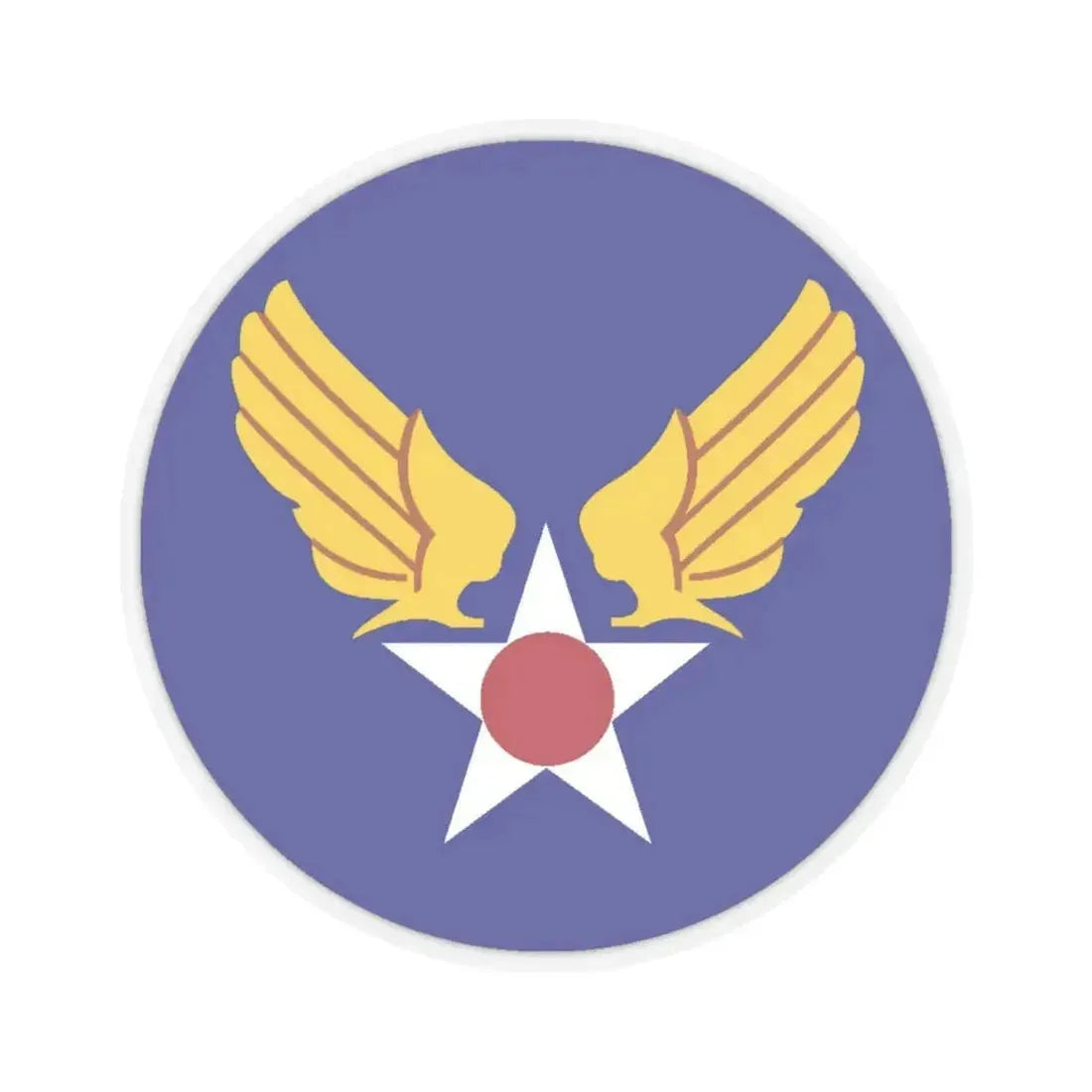 Army Air Forces Historical Insignia (U.S. Air Force) STICKER Vinyl Kiss-Cut Decal 4 Inch Transparent - The Sticker Space