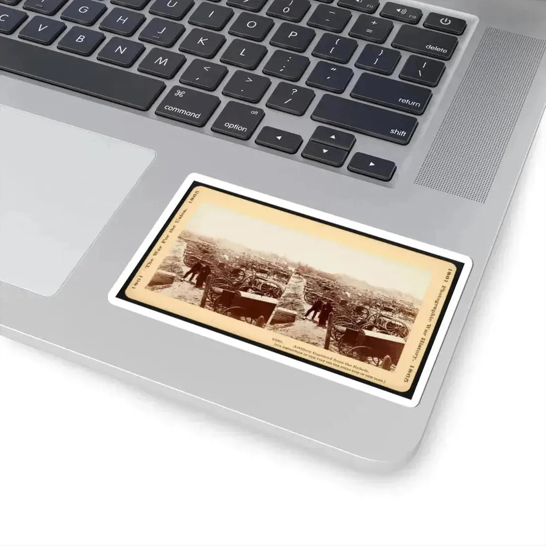 Artillery Captured From the Rebels 001 (U.S. Civil War) STICKER Vinyl Kiss-Cut Decal - The Sticker Space