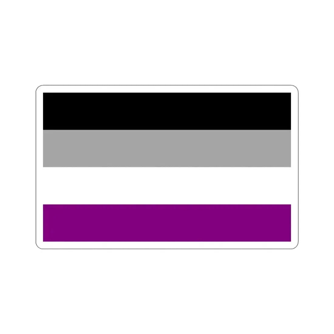 Asexual Pride Flag STICKER Vinyl Die-Cut Decal - The Sticker Space