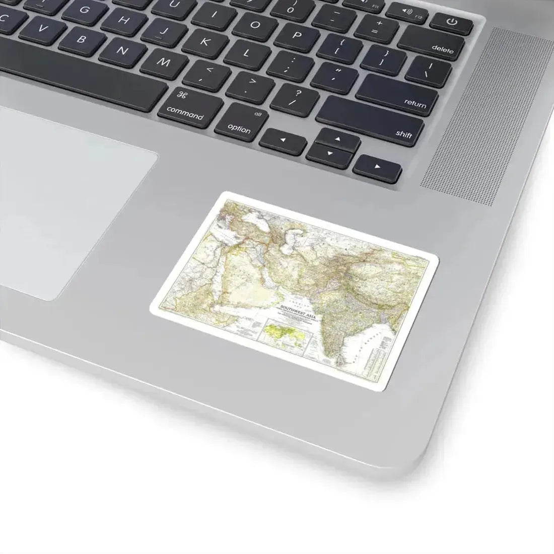 Asia - Southwest (1952) (Map) STICKER Vinyl Kiss-Cut Decal - The Sticker Space