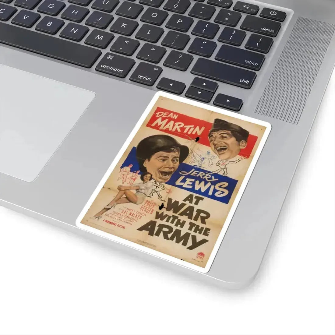 At War with the Army 1950 v2 Movie Poster - STICKER Vinyl Kiss-Cut Decal - The Sticker Space