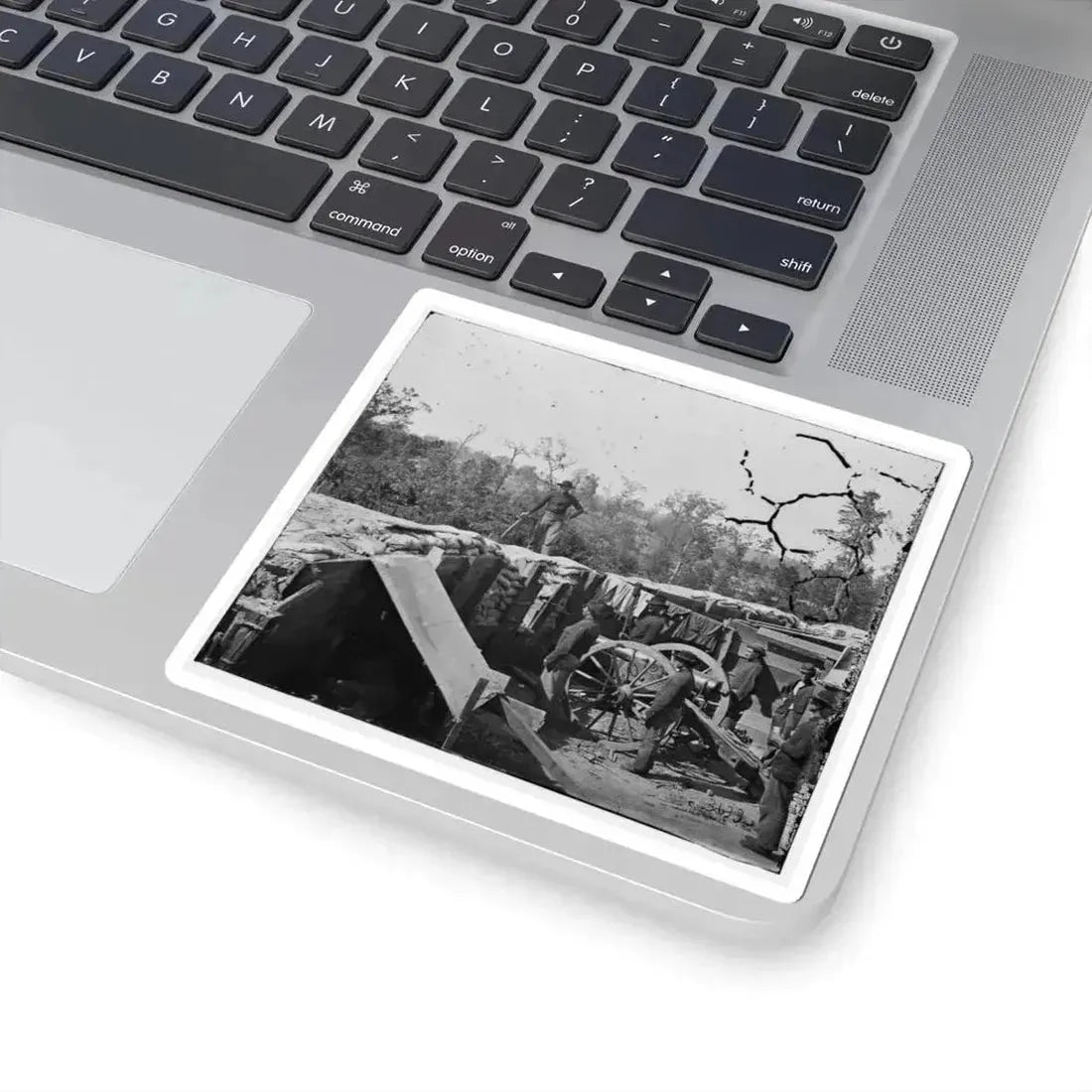 Atlanta, Georgia. Sherman's Men in Confederate Fort (U.S. Civil War) STICKER Vinyl Kiss-Cut Decal - The Sticker Space