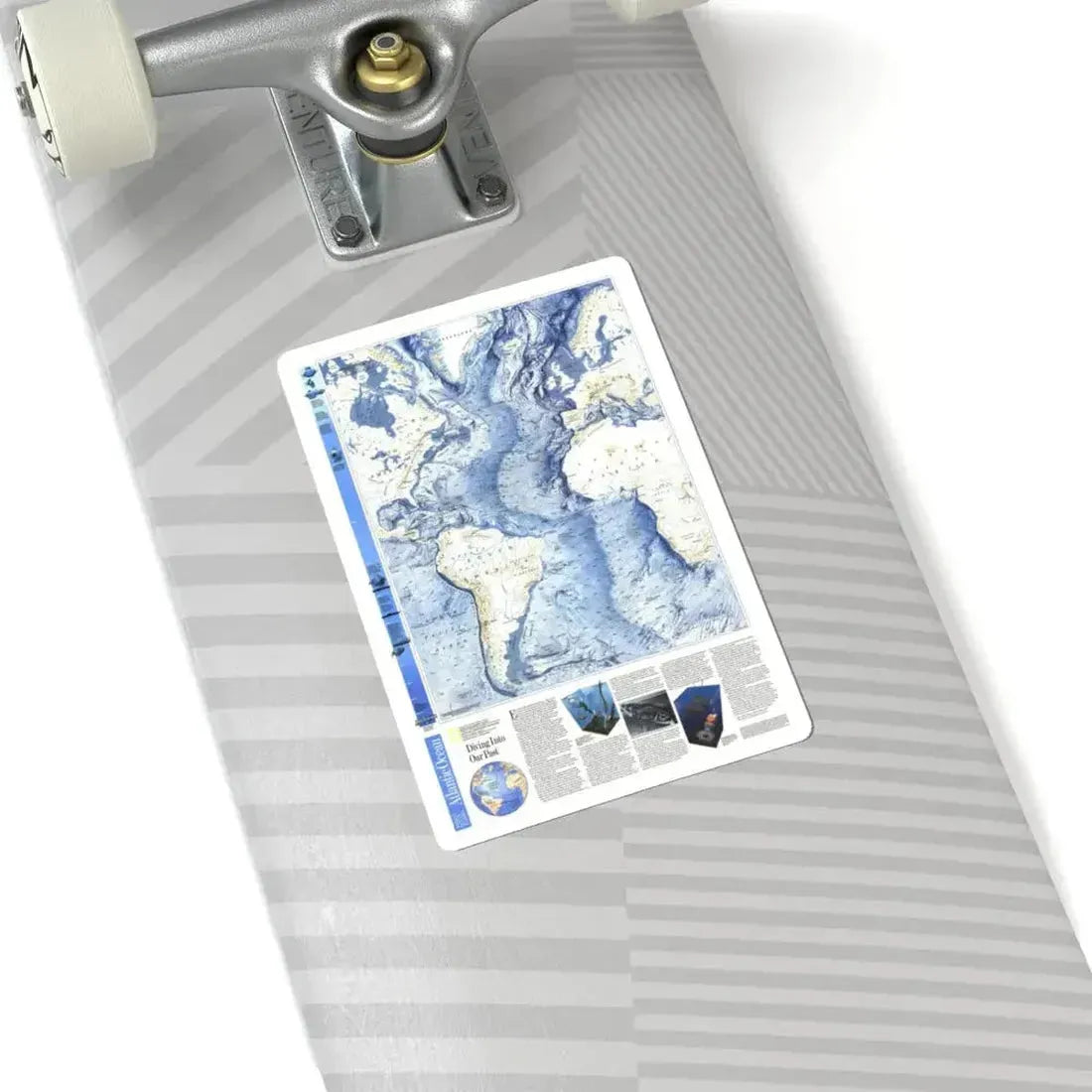 Atlantic Ocean (1990) (Map) STICKER Vinyl Kiss-Cut Decal - The Sticker Space