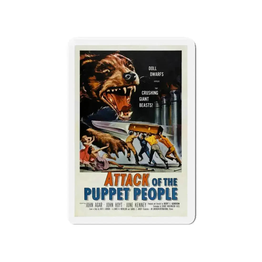 ATTACK OF THE PUPPET PEOPLE 1958 Movie Poster - Refrigerator Magnet - The Sticker Space