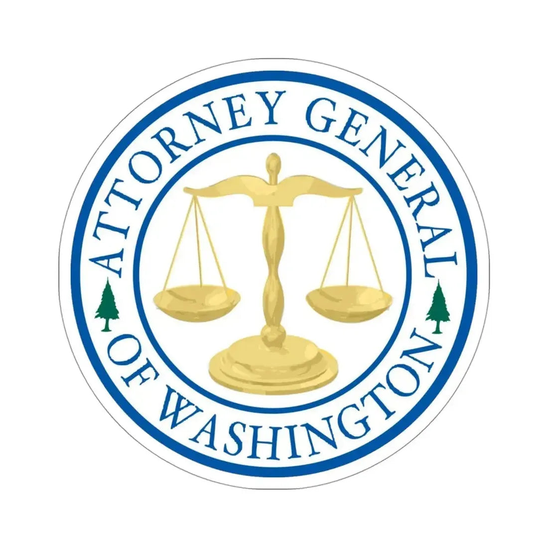 Attorney General of Washington AGO STICKER Vinyl Die-Cut Decal - The Sticker Space