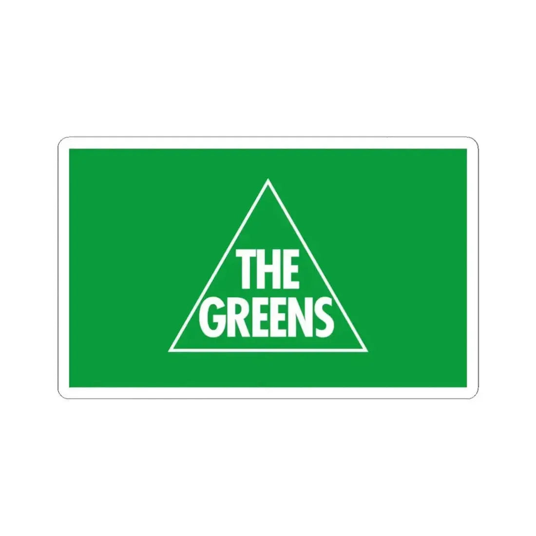 Australian Greens flag (Australia) STICKER Vinyl Kiss-Cut Decal 6 Inch White - The Sticker Space